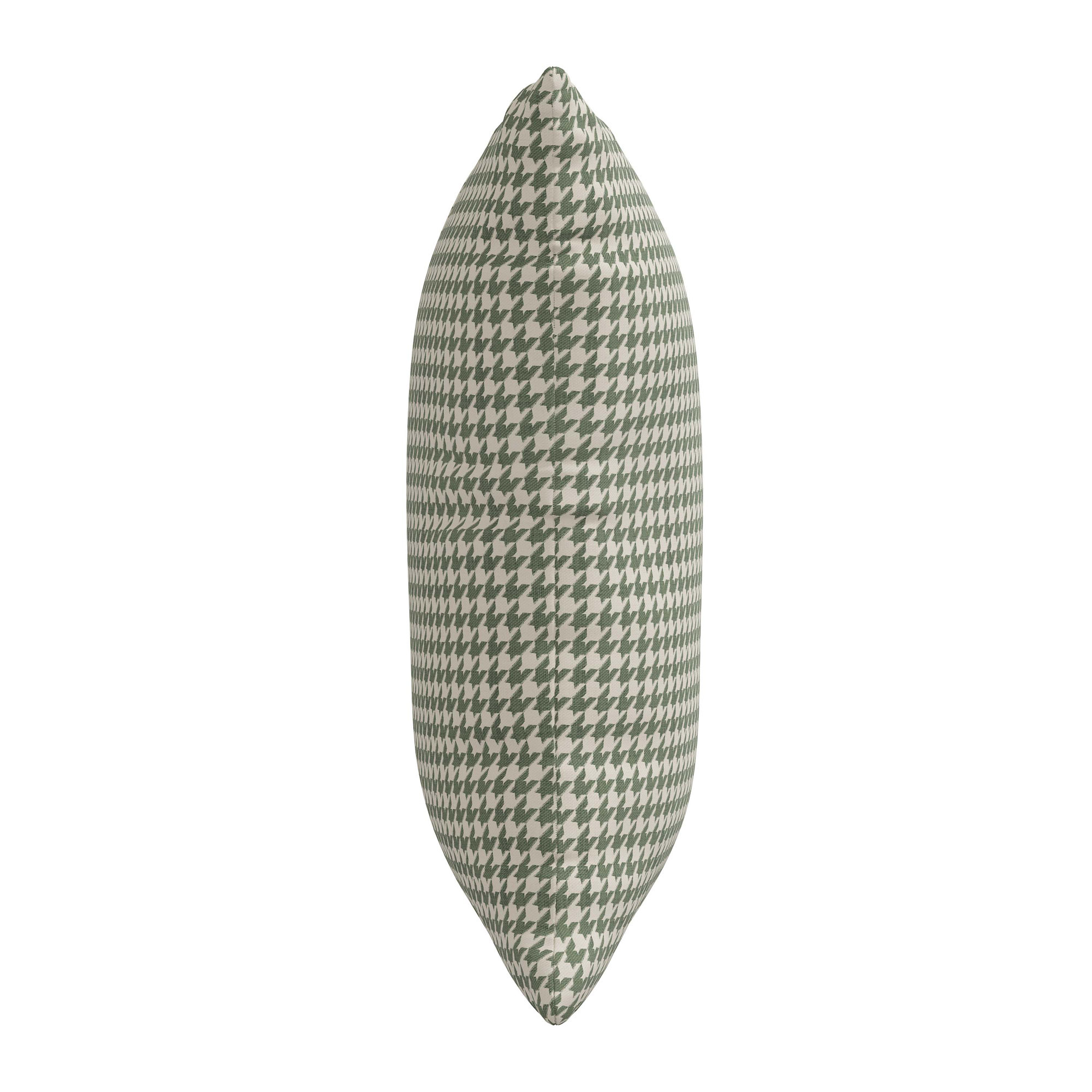Arkins Geometric Cotton Throw Pillow, Feather, Green/White, 22