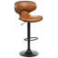 Eastvale Swivel Upholstered Adjustable Height Counter Stool with Metal Frame-630804922