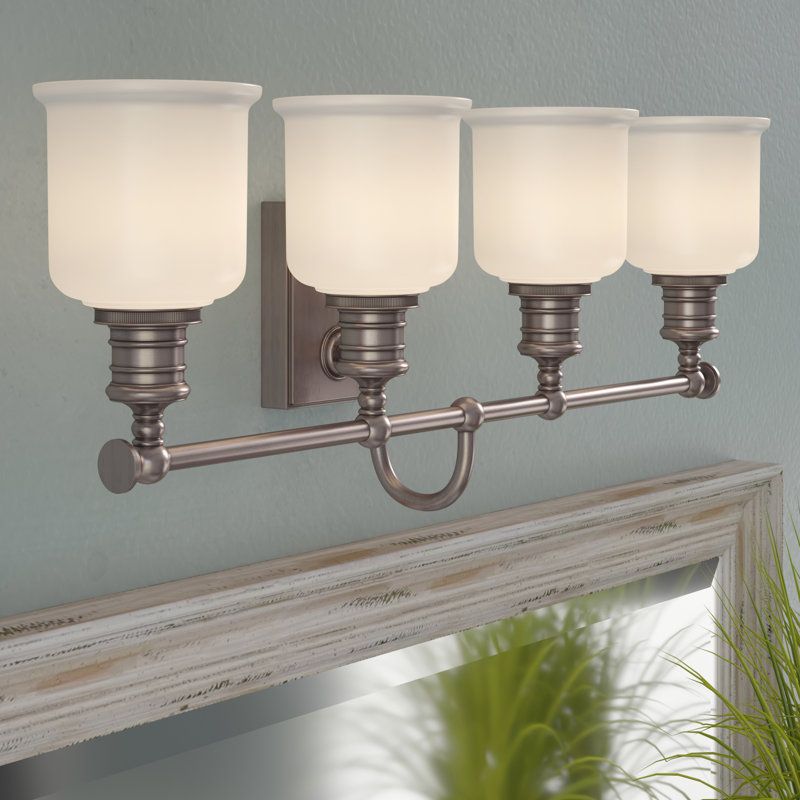 Éclairage de salle de bain à intensité variable à 4 lumières Duy, Chrome poli
