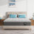 Hybrid Memory Foam Mattress With Fiberglass Free For Cooler Sleep Supportive & Pressure Relief, Medium Firm-1504430271-1504430269