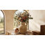 Vase de table rustique en terre cuite - Grand vase sculptural pour la décoration intérieure, idéal pour le salon, la chambre à coucher et l'entrée