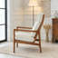 Fauteuil d'appoint moderne, structure en bois massif avec dossier haut-280489852-280489855