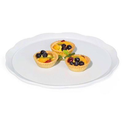 GET ML-114-W, présentoir rond pour service alimentaire, 11,5 po, blanc