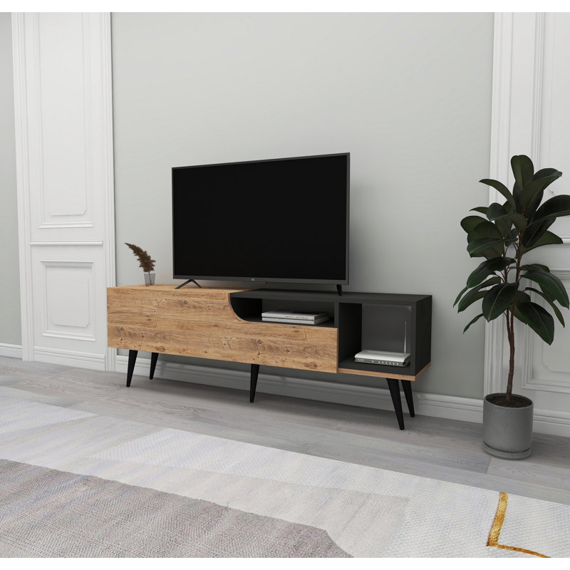 Banwarilal TV Stand, Atlantic Pine & Anthracite