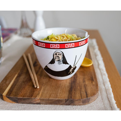 Service de vaisselle japonais Bowl Bop Ramen Sister Nun | Bol Ramen 16 onces, baguettes