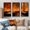«Orange Judaism Wail Wall Prayer I - Judaism Wall Art»