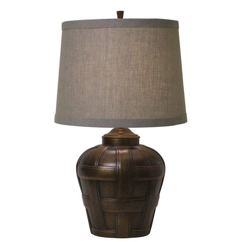 Lampe de table 27 "Ashbury, Brun clair