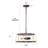 3 - Light Dimmable Drum Chandelier