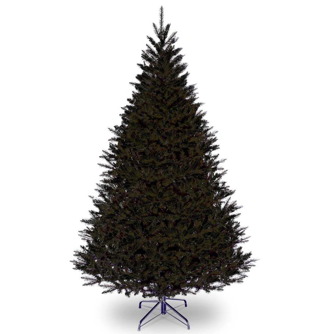 Künstlicher Weihnachtsbaum 229 cm Schwarz mit Ständer