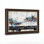 Art mural antique sur toile encadré doré pour le salon, la chambre à coucher, le bureau ou le vestibule - décoration murale décorative avec abstrait urbain