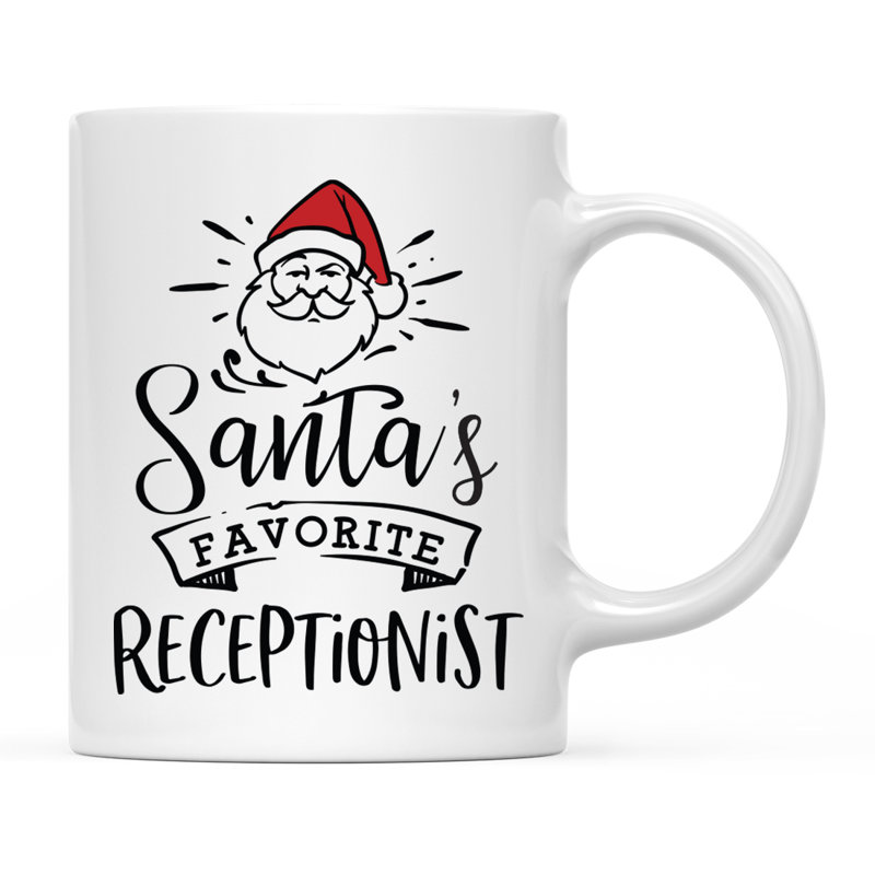 Grande tasse à café Tuileries, « Santa's Favorite Receptionist »