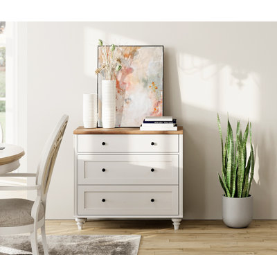 Claristine 34'' W 3 - Drawer Dresser