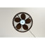 Ventilateur de plafond d'extérieur de 20 po avec télécommande. Avec lumière, 5 pales en ABS ABS, moteur à courant continu silencieux à 6 vitesses, ventilateur de plafond réversible à hauteur réglable (3 pièces), pour une utilisation extérieure - ampoules incluses (noir mat)
