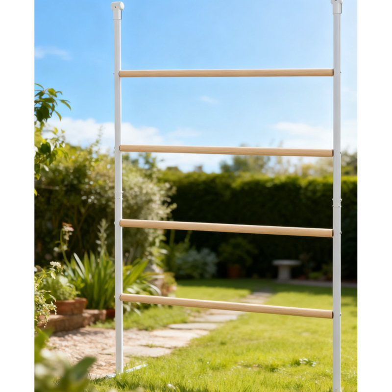 Poulailler pour poulailler Jungle Gym pour poulailler, espace de 55 po x 33,75 po, quatre hauteurs différentes, acier galvanisé et bois naturel, barre d'une capacité de 22 lb, perchoirs séparés, argent convenant à la plupart des cages
