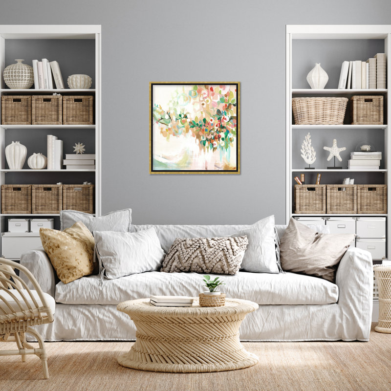Nature Inspired Blotch Floral, 48" H x 48" W