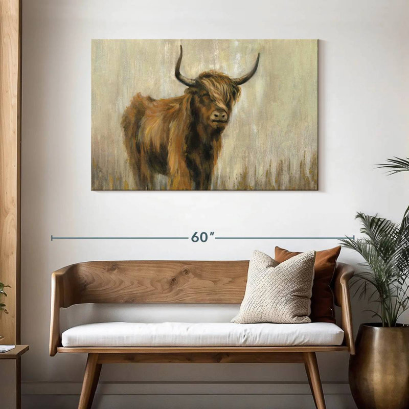 Brampt Highland Mountain Cow I, H 30 po x l 45 po