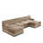 U-shaped, breathable, comfortable fringe-trimmed sofa-128969672-128969669