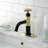 Kingston Brass Fuller Single-Handle 1-Hole Deck Mount Bathroom Faucet with Push Pop-Up and Deck Plate-88082880