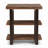 Solid Wood Farmhouse End Table with Storage, 20"W