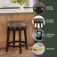 Tabouret pivotant rembourré en bois Arroliga-41672192-57431409