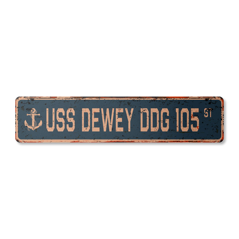 Plaque de rue en aluminium Dewey Ddg 105 6 po x 24 po