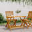  Garden Table Brown Solid Acacia Wood Medium Foldable-1838627158