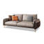Causeuse coussin en cuir véritable kaki café-607477351-607477344