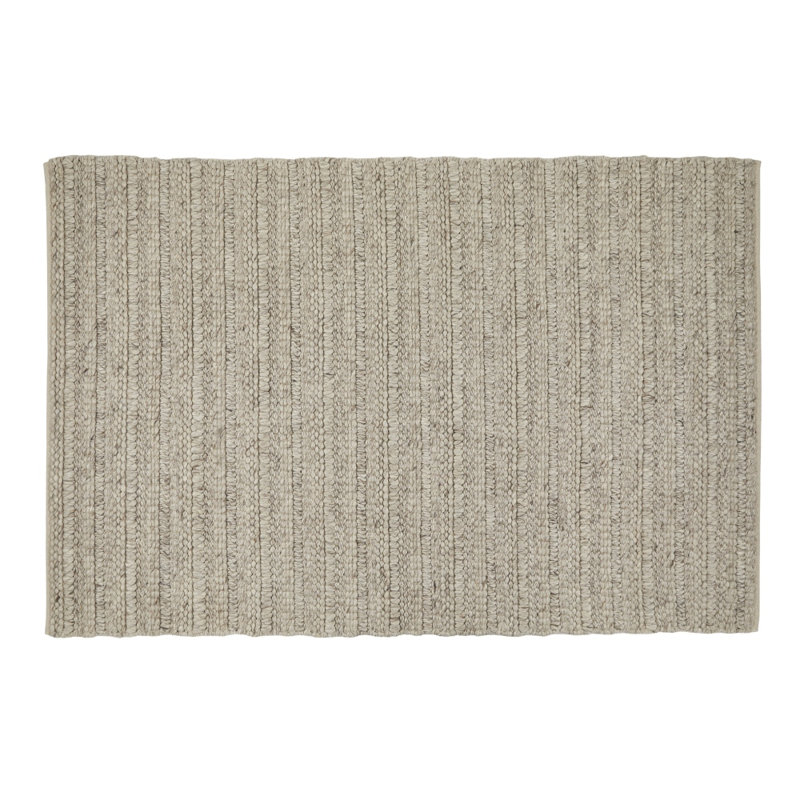 Lilian Striped Wool Area Rug, Rectangle 120 x 170cm
