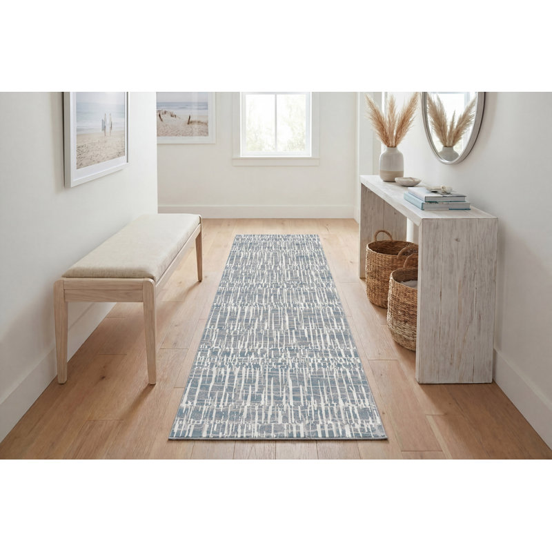 Gadberry 17542-990 GREY/DK GREY, Runner 2'2" x 7'