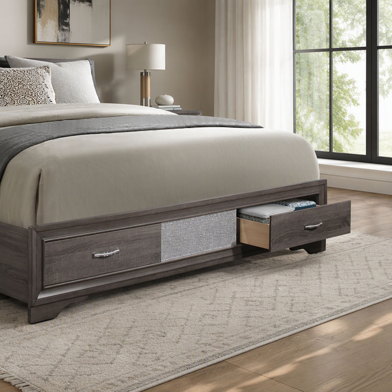 Lit moderne, lit Ryder Sparkle Grey
