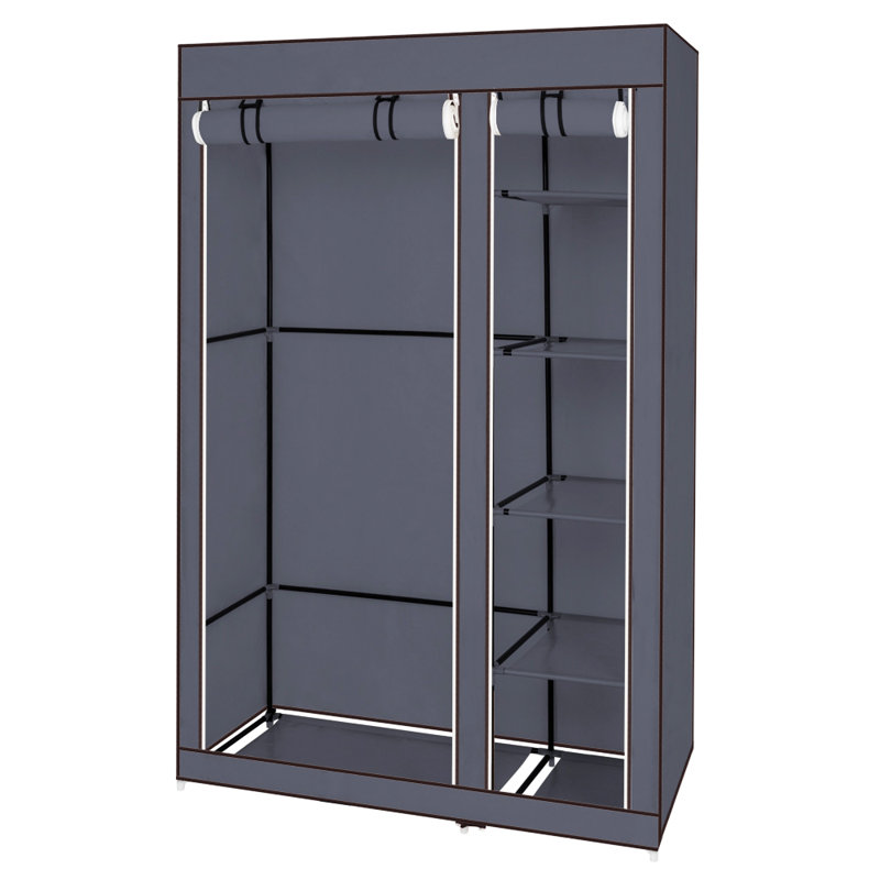 Armoire portative Wehr, H 69 po x l 59 po x P 18 po, Gris