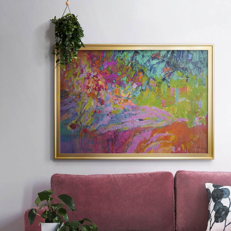 Passion Diva, reproduction d'art sur toile, H 18 po x l 26 po x P 1,5 po, Or