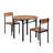 Fonso 34.8'' W Dining Set,Table and Chairs,Round Table Top with Leaf,dining table set,dining room set-674362462-676377541-676377537
