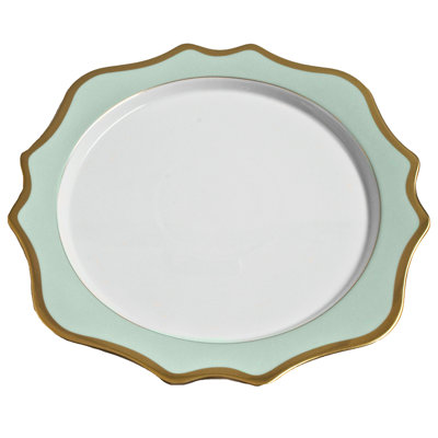 Annas Palette Porcelain China Scalloped Charger