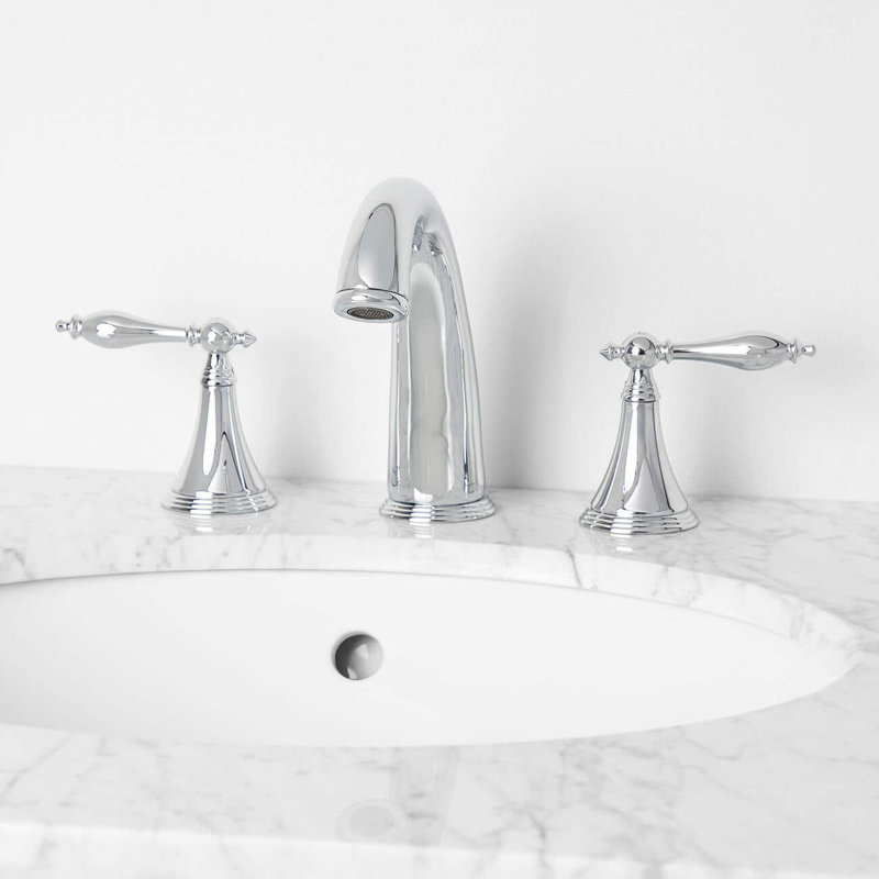 Widespread 2-handle Bathroom Faucet, Chrome