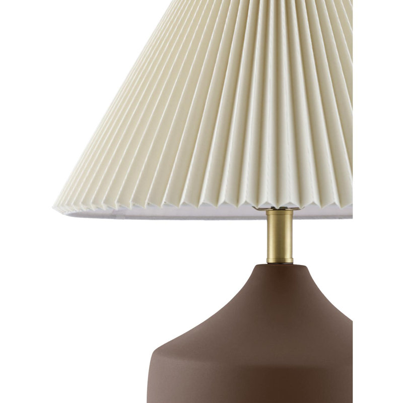 Lampe de table Torhild, Marron foncé