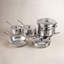 Le Creuset Stainless Steel 10 Piece Cookware Set