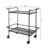 30.7X17.1X34.6" Percy Galvanized Metal Bar Cart Fo Home