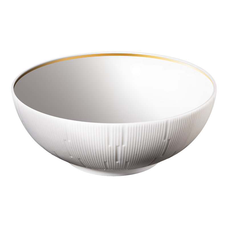 Infini Porcelain Saucer, Gold