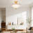 4 - Light 18" Modern Dimmable Semi Flush Mount Ceiling Light Dimmable