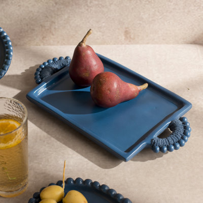 Raatriti Handcrafted Terracotta Rectangular Serving Tray