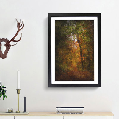 Path Through the Forest - Picture Frame Graphic Art Print