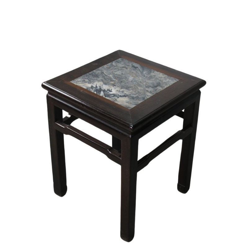 Asian Classic Marble End Table