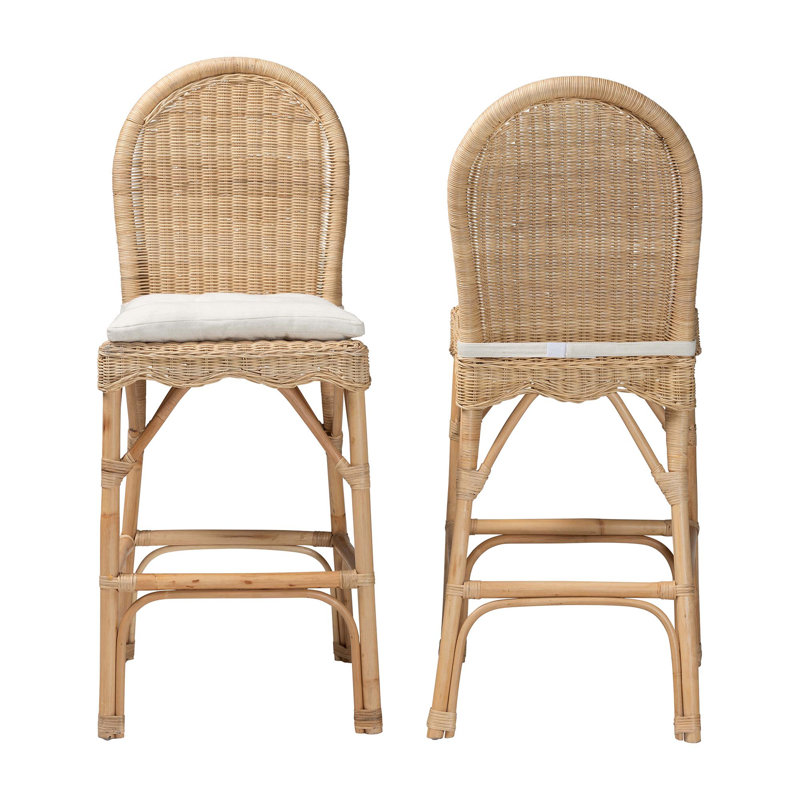 Ensemble de tabourets 2 pièces Bido Bali & Pari Bilu, Tabouret de comptoir (siège d'une hauteur de 27,6