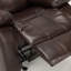 Fauteuil inclinable et oscillant en cuir Charlott-2063827219