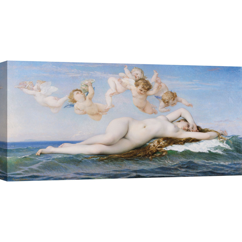 The Birth Of Venus by Alexandre Cabanel - Wrapped Canvas Print, 60cm H x 120cm W x 4cm D