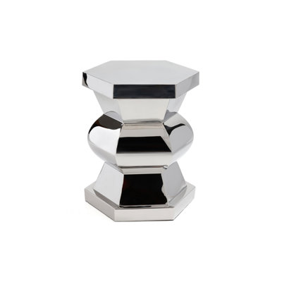 Table d'appoint en acier inoxydable poli Peninsule