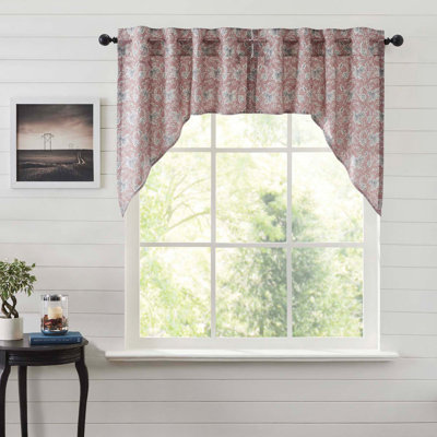Charla Cotton Floral Swag Window Valance