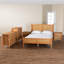 Ensemble de chambre à coucher grand 5 pièces en bois de brun doré et brun avec rotin patiné Betzayda Baxton Studio Jenn