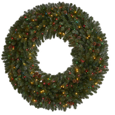 Faux Lighted 60'' Wreath